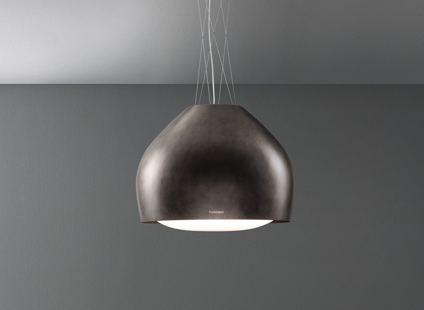 Sophie lampfläkt + Sophie designlampa - 54 cm - Pewter finish
