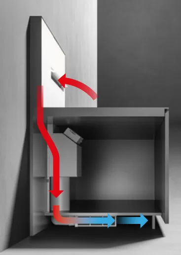 Falmec Air Wall 150 cm design köksfläkt - Bild 7