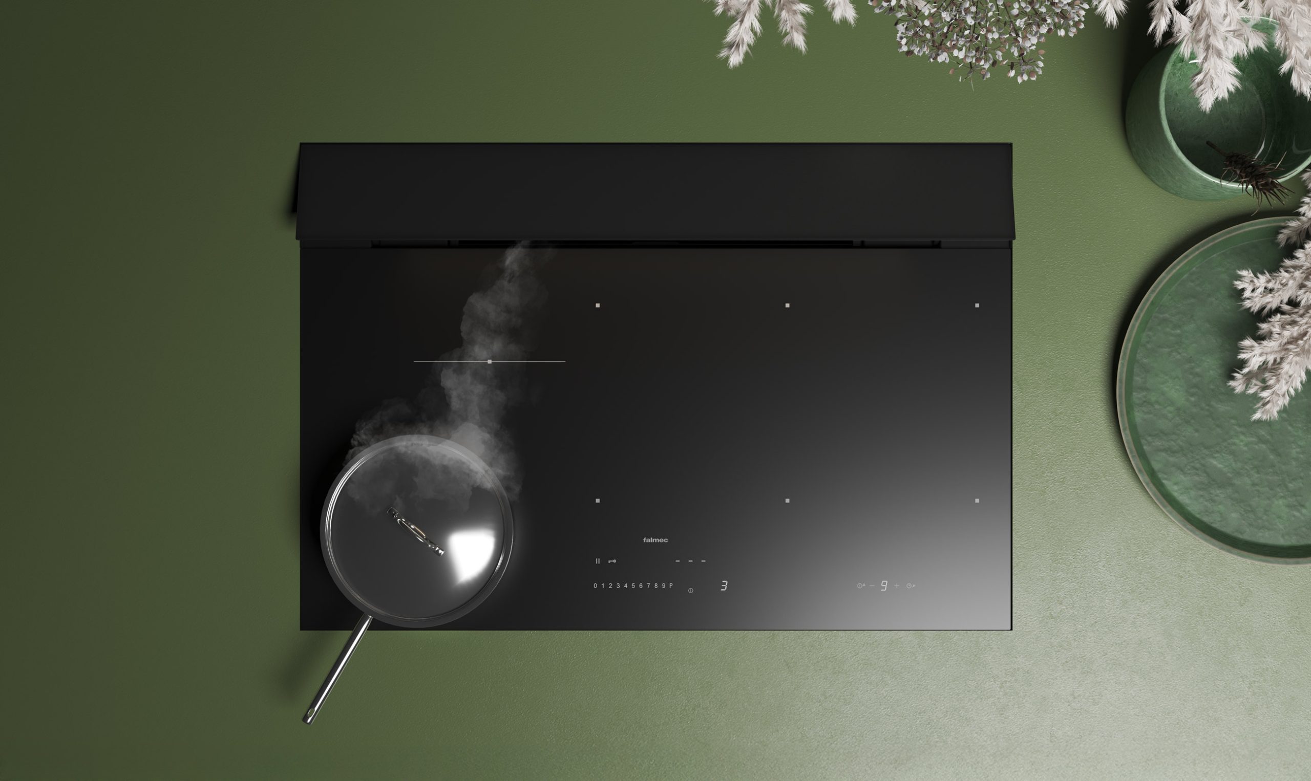 Falmec Brera häll 75 cm med integrerad fläkt - Bild 2