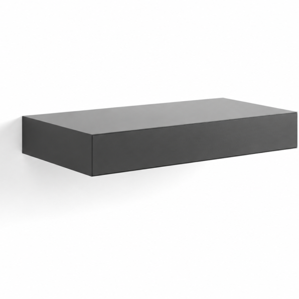 60 cm matt svart aluminium