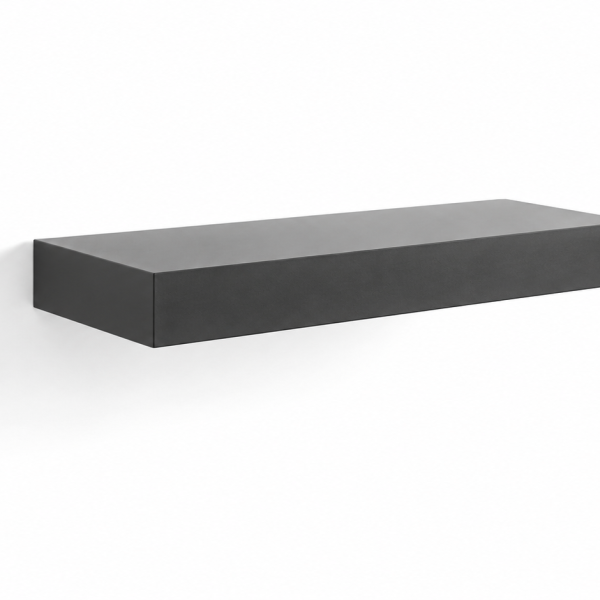 90 cm matt svart aluminium