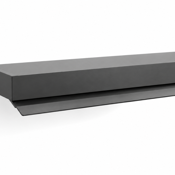 120 cm recirkulation – matt svart aluminium